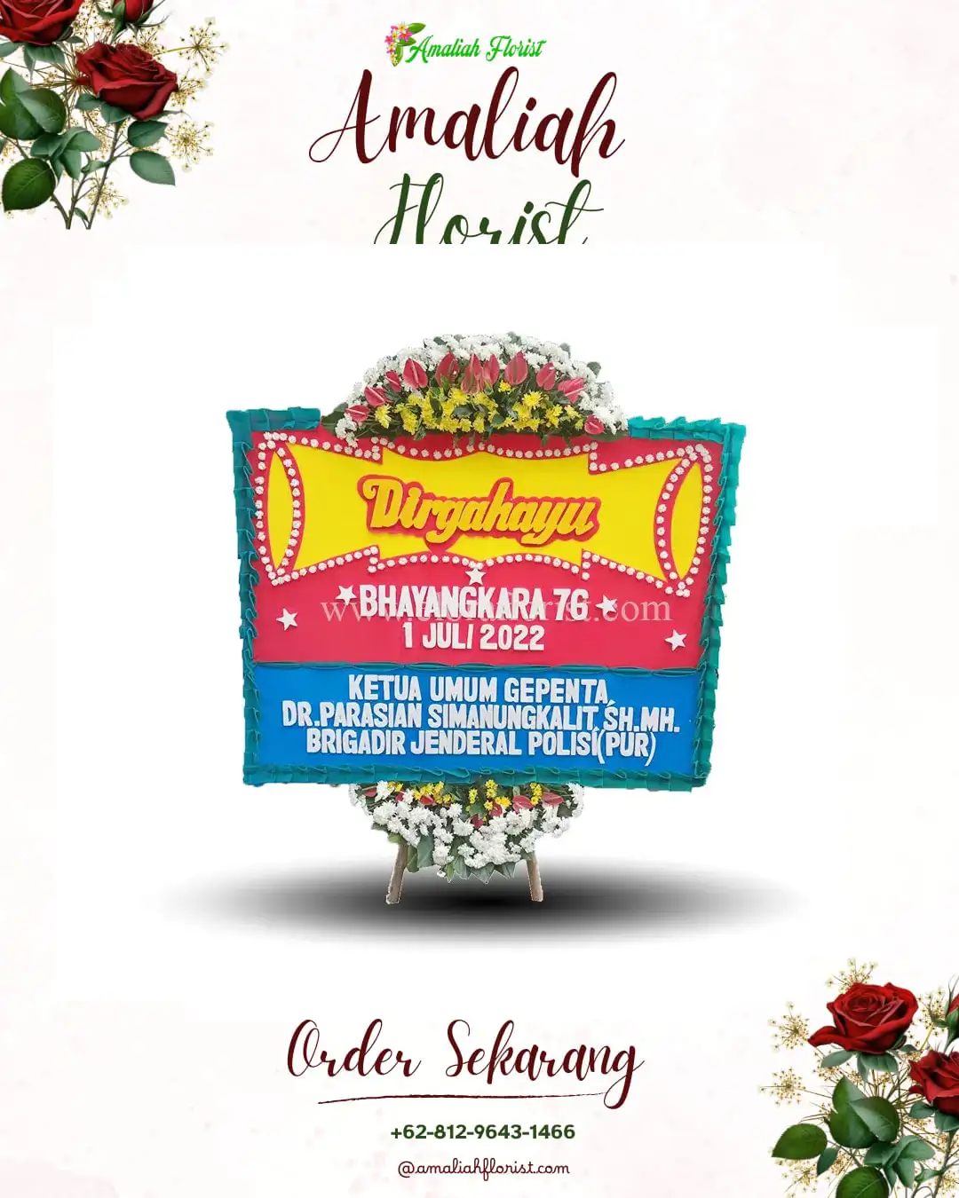 Papan Bunga HUT Ulang Tahun Warkuk Ranau Selatan